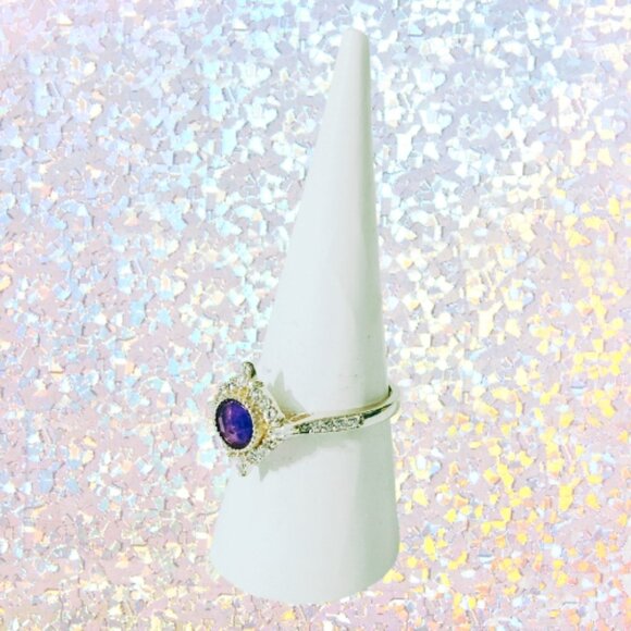 BP Genuine Amethyst Quartz Ring - Rose Gold Plating (Size 8) - Picture 4 of 7